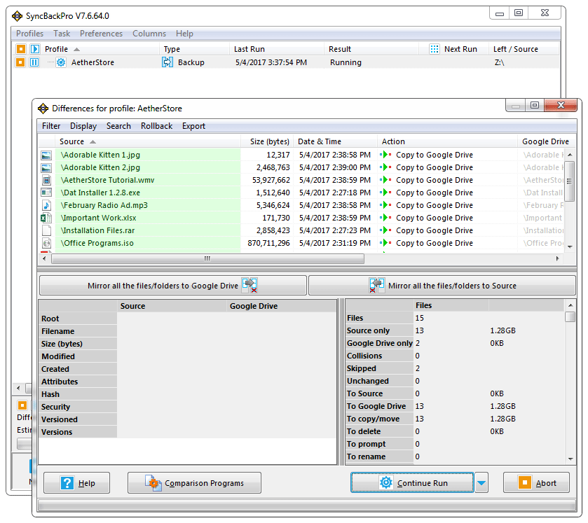 syncbackpro amazon cloud drive